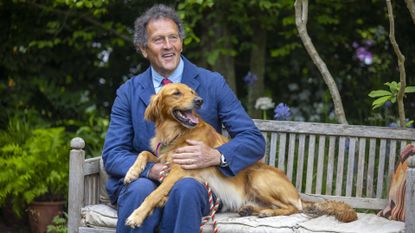 Monty Don with his dog, Ned
