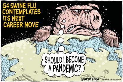 Editorial Cartoon U.S. G4 swine flu
