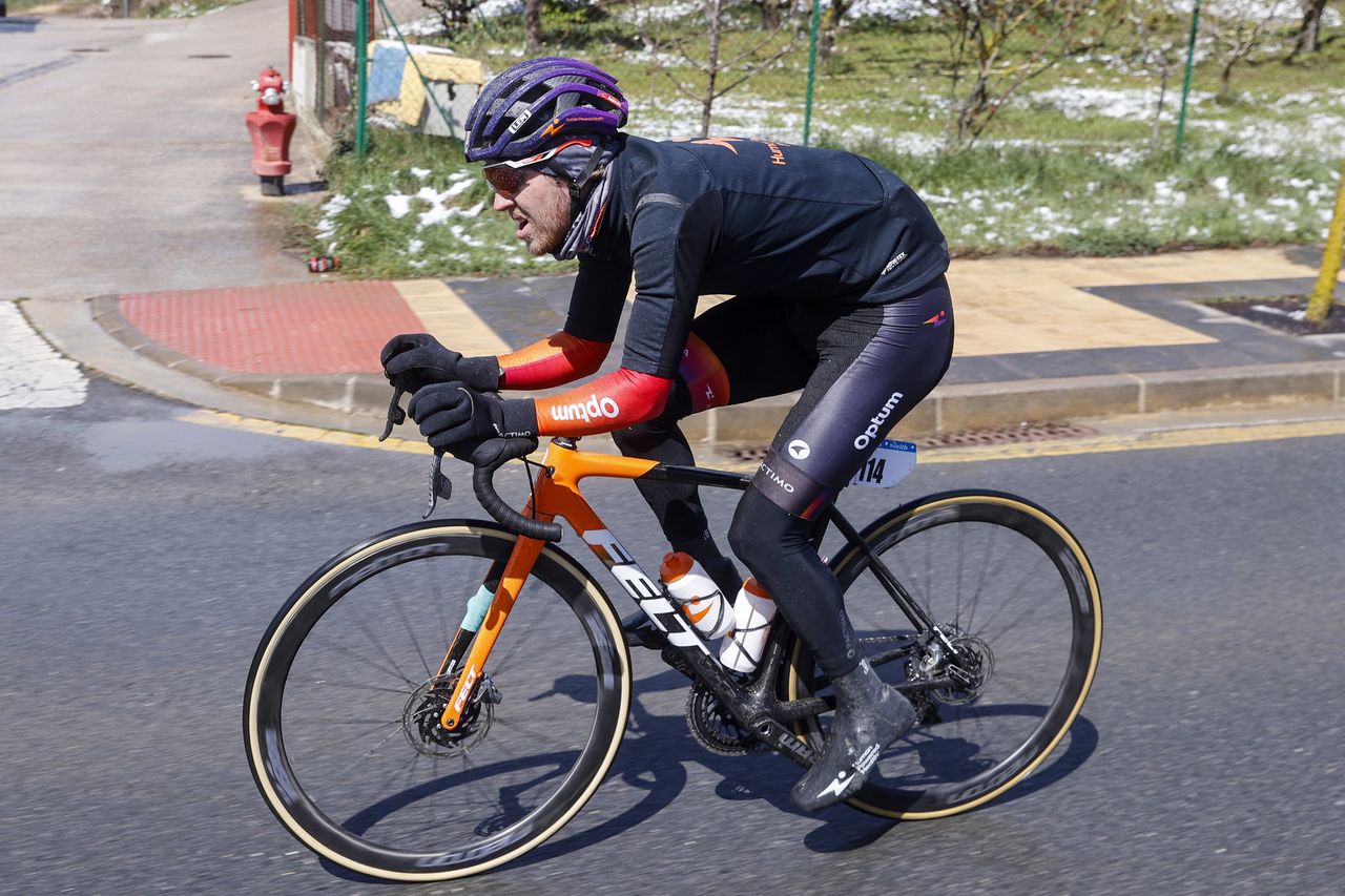 GP Miguel Indurain 2022 - 31st Edition - Estella Lizarra - Estella Lizarra 203,2 km - 02/04/2022 - Kristian Aasvold (NOR - Human Powered Health) - photo Luis Angel Gomez/SprintCyclingAgency&Acirc;&copy;2022
