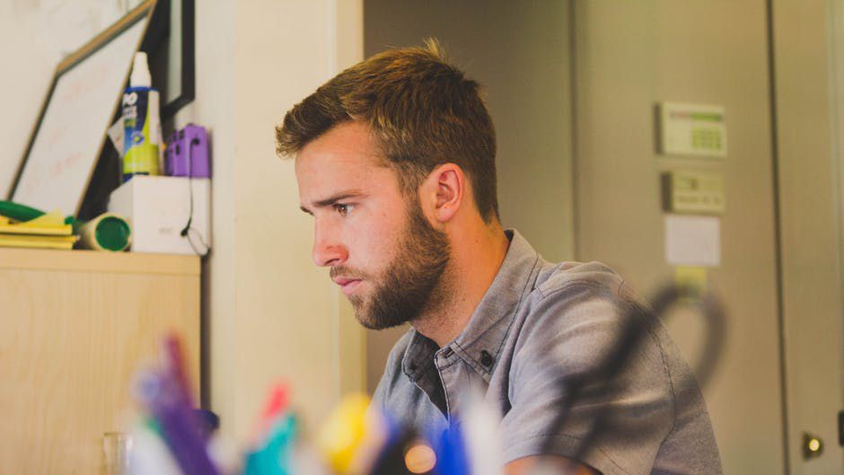 Man working at a desk