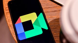 Google Meet logo on Android