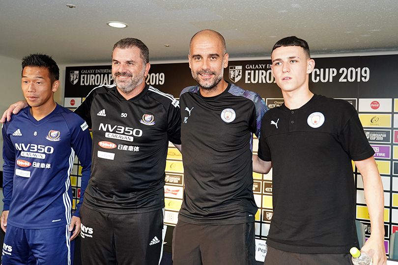 Ange Postecoglou and Pep Guardiola