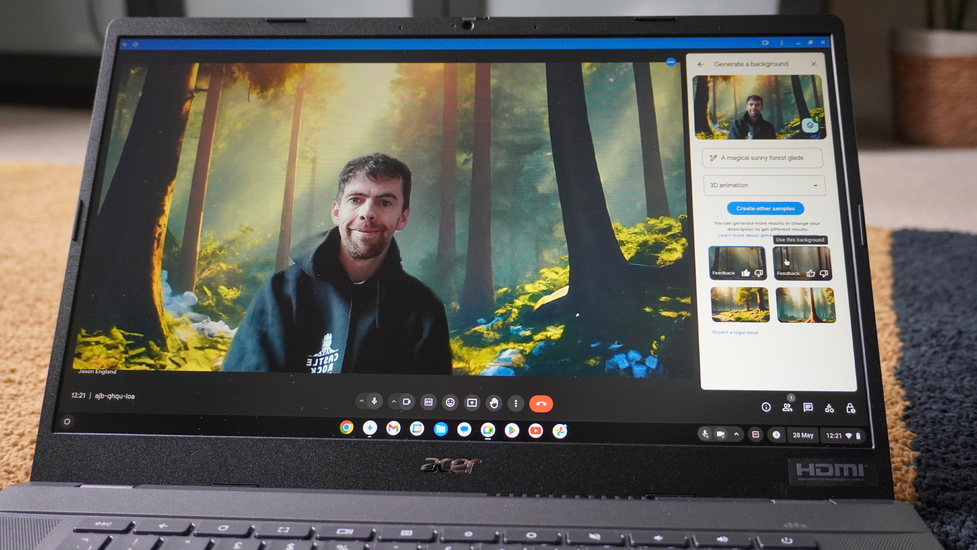 Chromebook Plus AI features