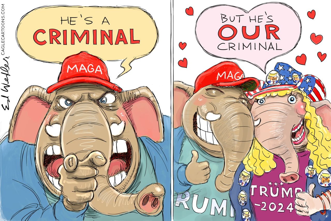 Political cartoon 