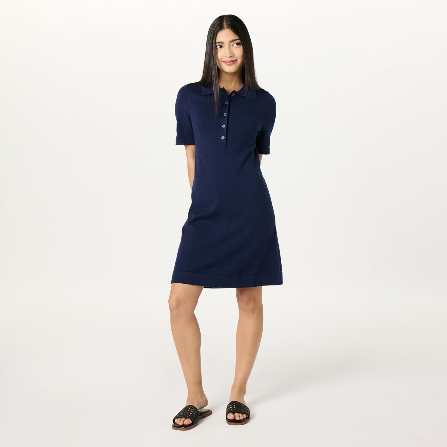 The Drop, Tenise Polo Mini Sweater Dress