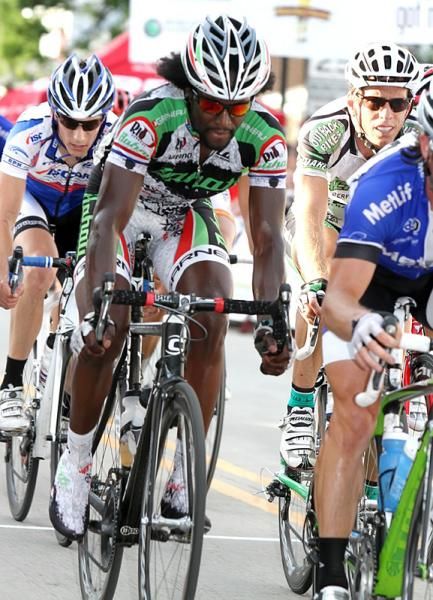 Eventual winner Rahsaan Bahati in the pack.