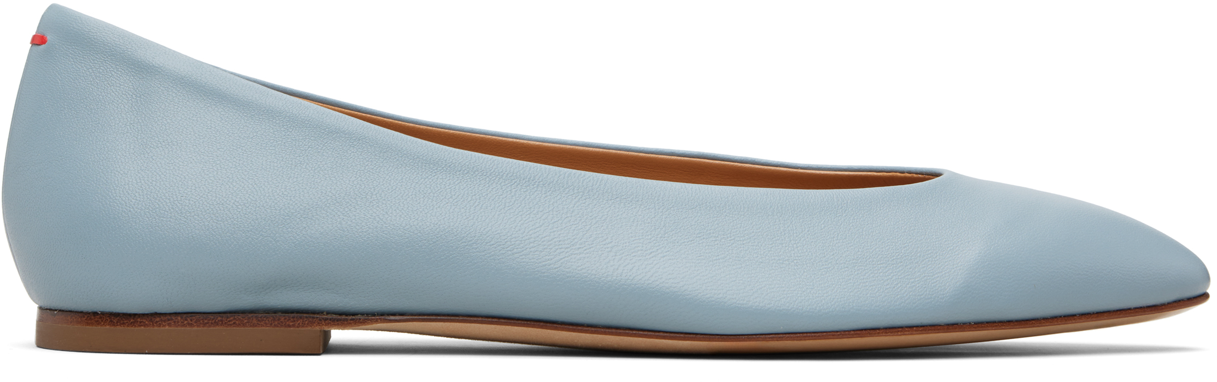 Blue Ellie Almond-Toe Flats
