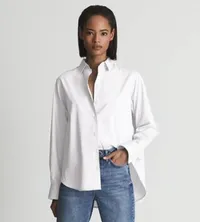 Jenny, Cotton Poplin Shirt (£98.00) $160.00 | Reiss