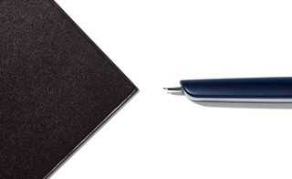 Crafted from aluminium and steel, the smooth, cap-less pen
