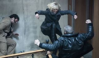 Atomic Blonde Stairway Fight