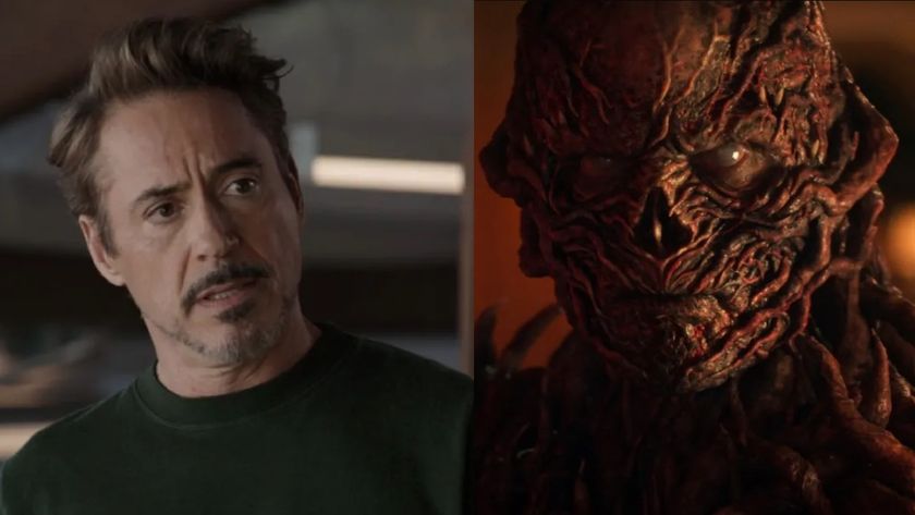 Tony Stark in Endgame and Vecna in Stranger Things side by side 