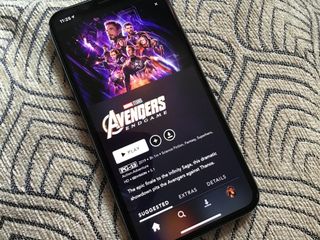 Disney+ Avengers Endgame detail on iPhone 11 Pro