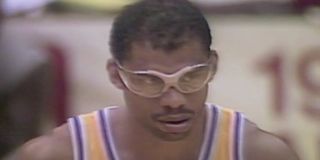 Kareem Abdul-Jabbar during the 1984 NBA Playoffs