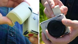 Prototype left-handed camera by Rowan Baxter