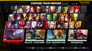 Marvel Ultimate Alliance 3 unlockable characters