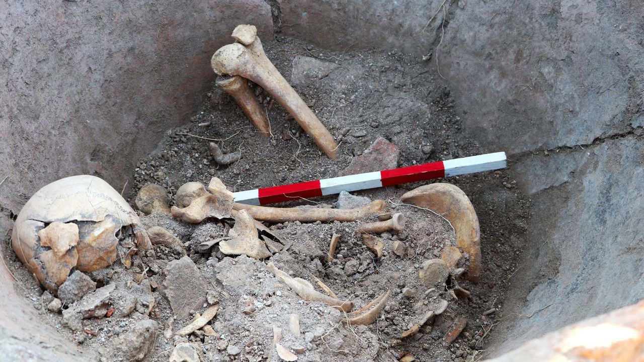 1,600-year-old skeleton found in a giant jar in Bulgaria may belong to Roman who hid there to escape enemy attack