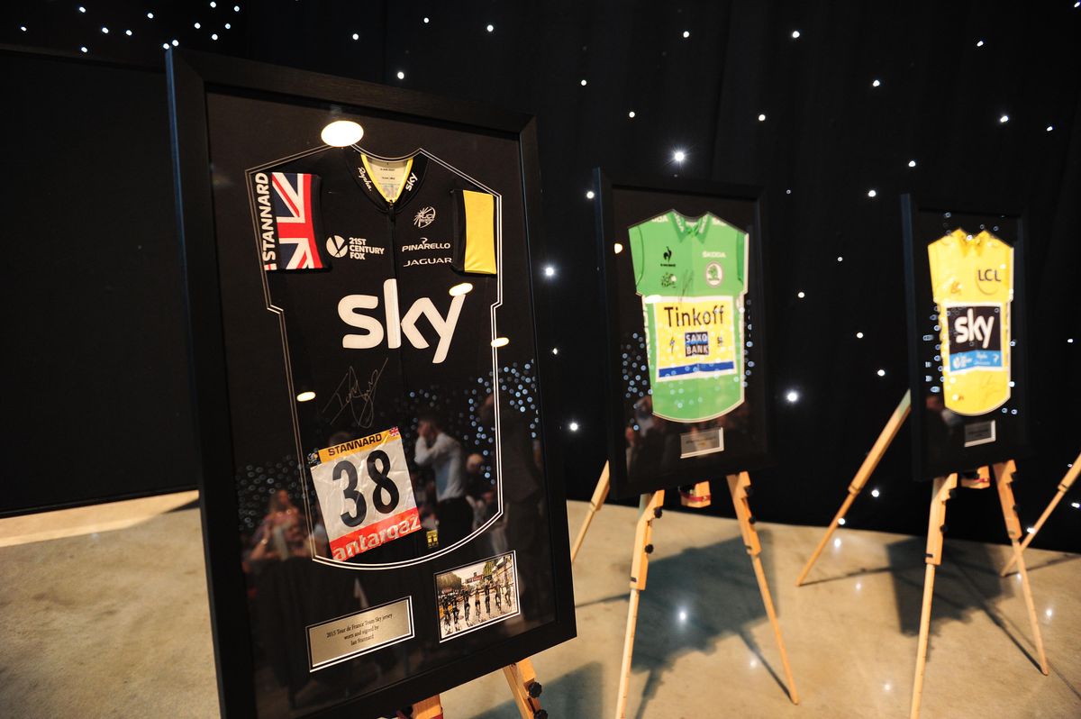 Ian Stannard's Tour de France jersey was one of the prizes in the auction