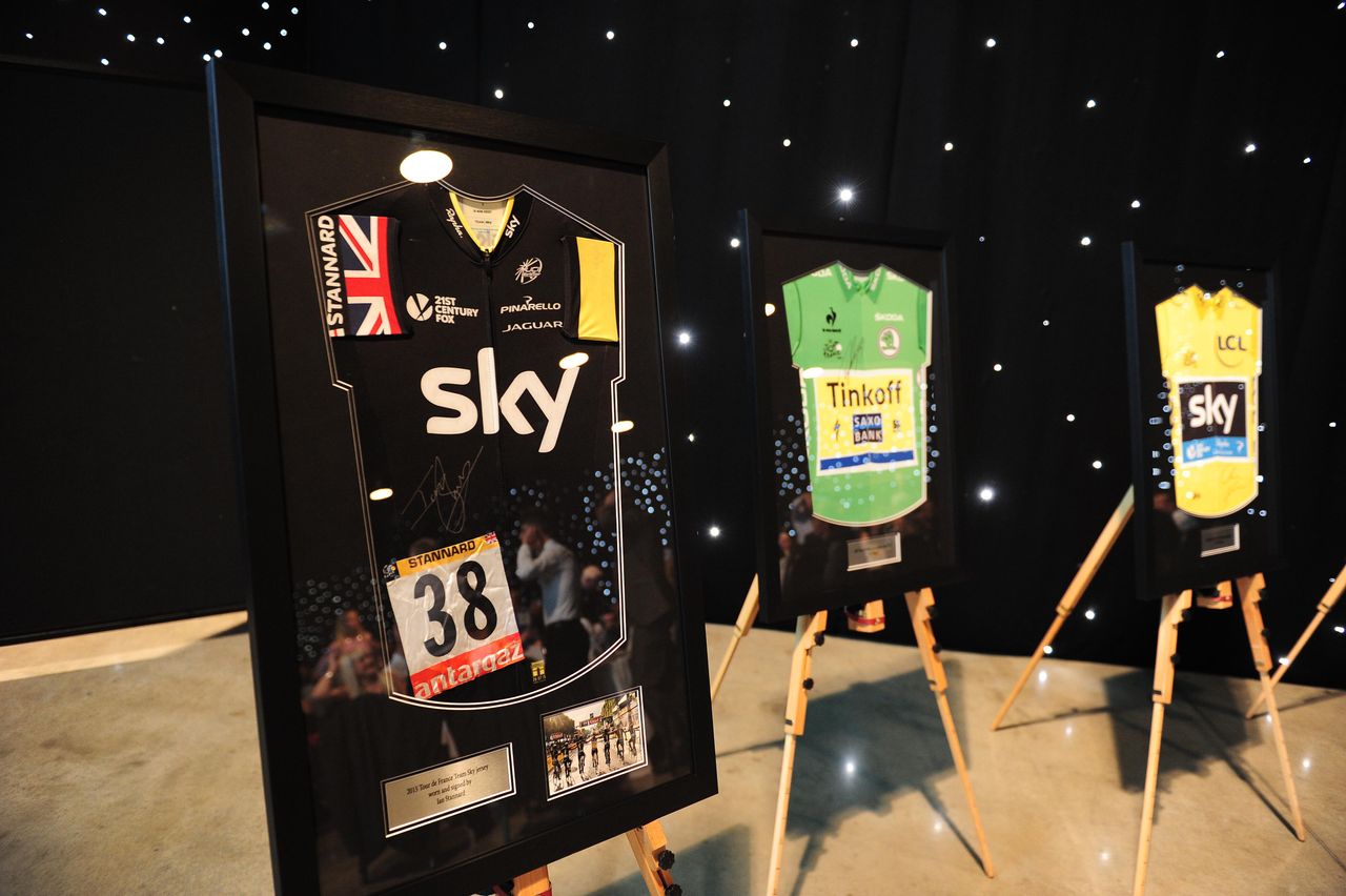 Ian Stannard's Tour de France jersey was one of the prizes in the auction