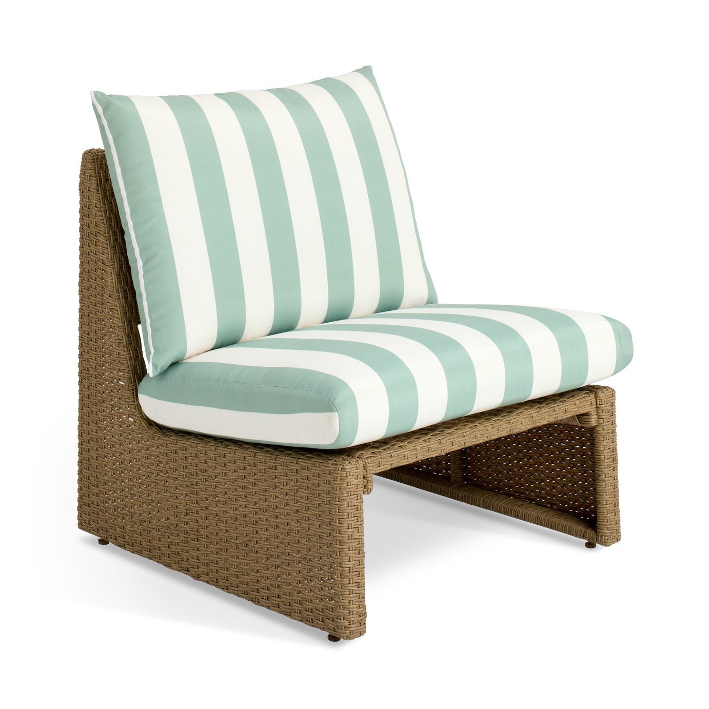 Habitat Ivy Stripe Rattan Accent Chair