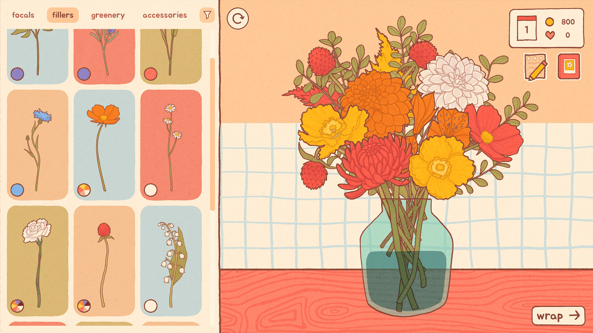 Flowers and Favours: Florist Simulator