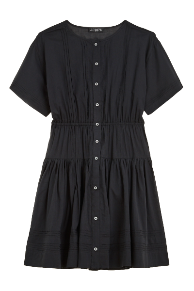 J.Crew, Pintuck Mini Shirtdress in Cotton Voile