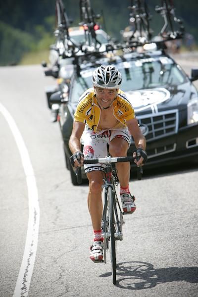 Francisco Mancebo (Rock Racing) fought right to the end today to hold onto yellow.