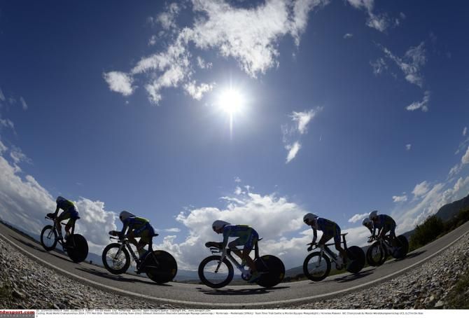 The team trial saw national and trade teams compete against each other