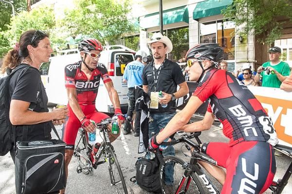 BMC riders after the finish.
