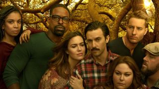 This is Us cast - Milo Ventimiglia, Mandy Moore, Chrissy Metz, Justin Hartley, Susan Kelechi Watson, and Sterling K. Brown.