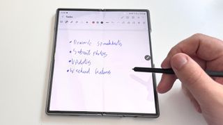 Samsung Galaxy Z Fold 6 and S Pen