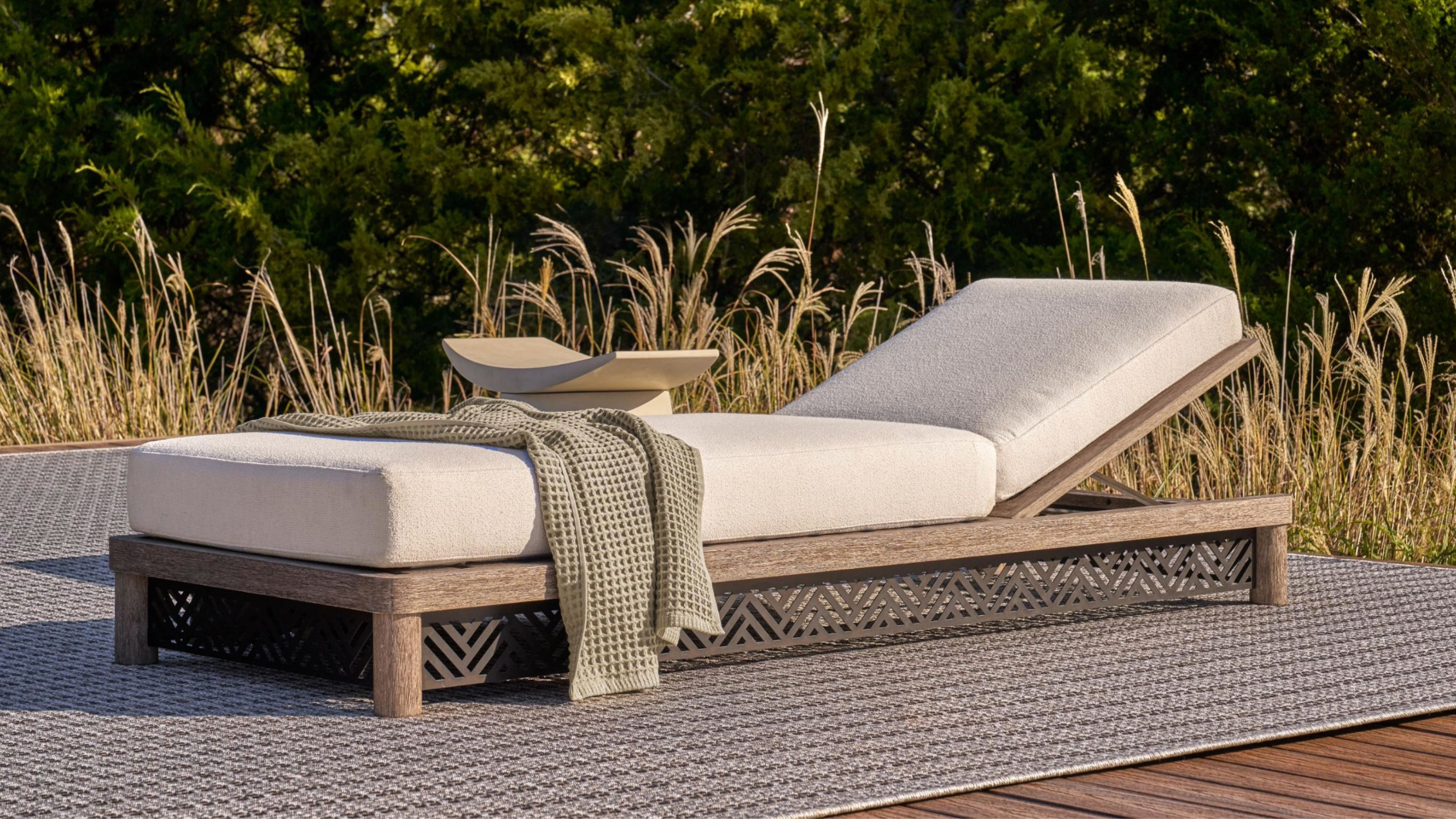 Arteriors Emoto Outdoor Chaise