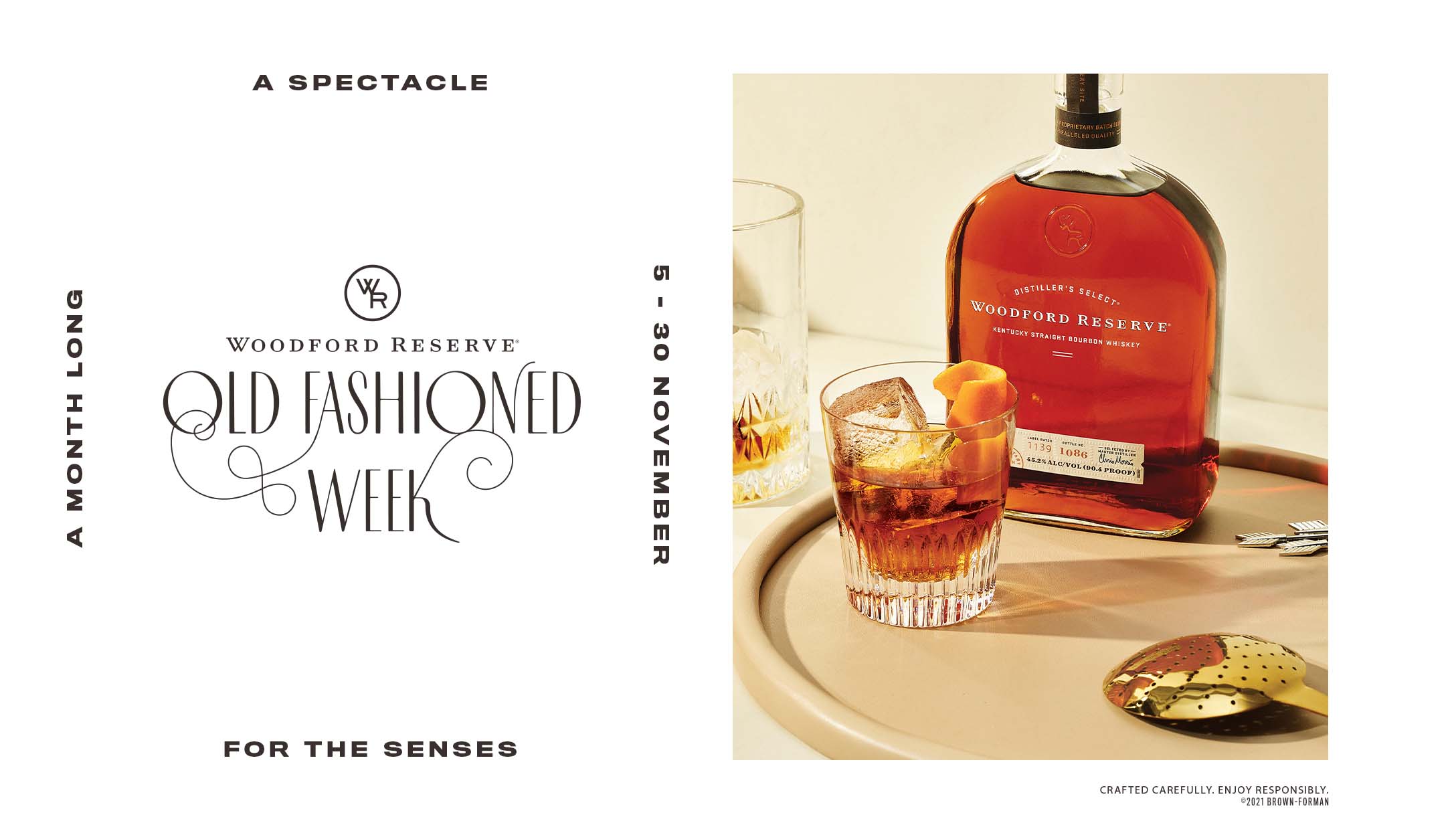 Celebrate Old Fashioned Week in style with Woodford Reserve Whiskey