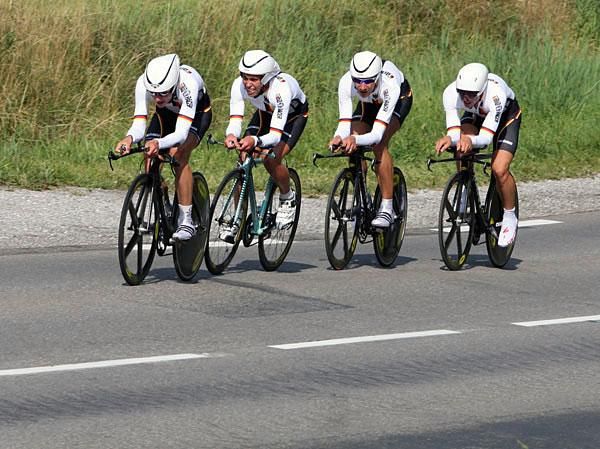The German national team finished in third.