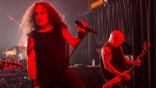 Kerry King and Mark Osegueda onstage in 2024