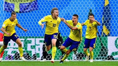 Emil Forsberg Sweden 1 Switzerland 0 World Cup last 16