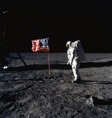 Buzz Aldrin on the Moon