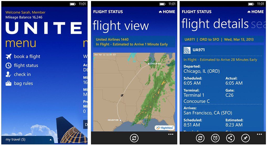 United Airlines releases its Windows Phone 8 app | Windows Central