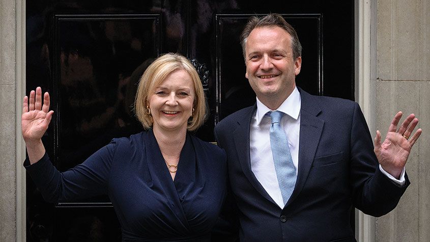 Liz Truss with her husband, Hugh O&amp;#039;Leary