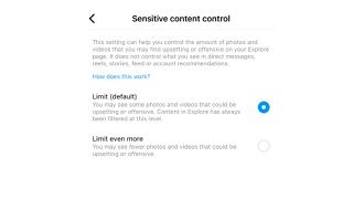 Sensitive content controls in Instagram