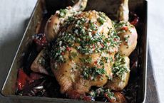 James Martin's chicken with red peppers, chorizo and chilli