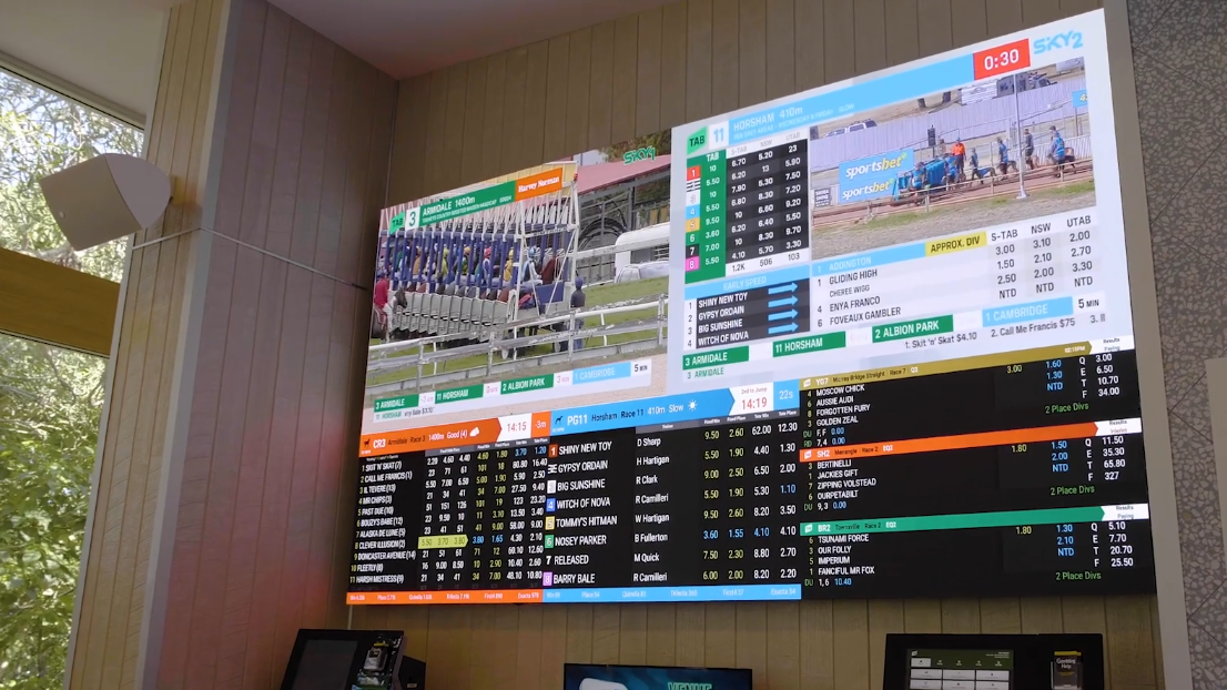 Kramer AVoIP solutions bringing entertainment to life at a surf club. 