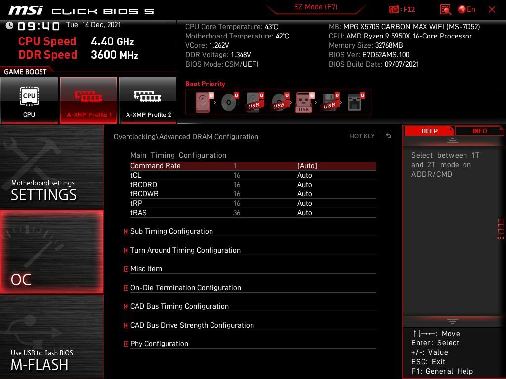 MSI X570S Carbon EK X