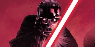 Darth Vader with his lightsaber Marvel Comics