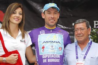 Dmitriy Gruzdev after stage 3 of the 2016 Vuelta Burgos