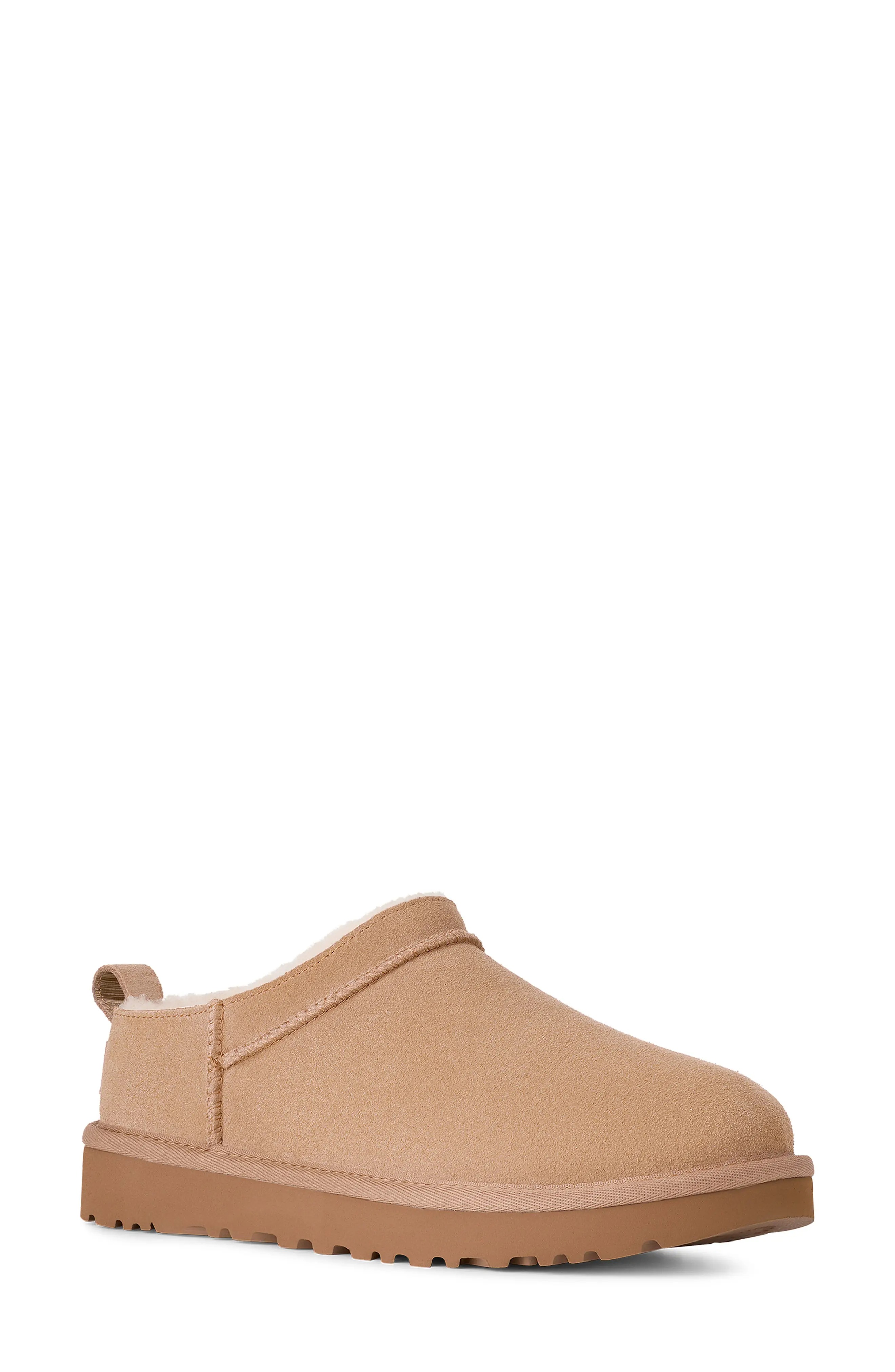 UGG&amp;lt;sup&amp;gt;&amp;reg;&amp;lt;/sup&amp;gt;, Classic Micro Genuine Shearling Lined Slip-On