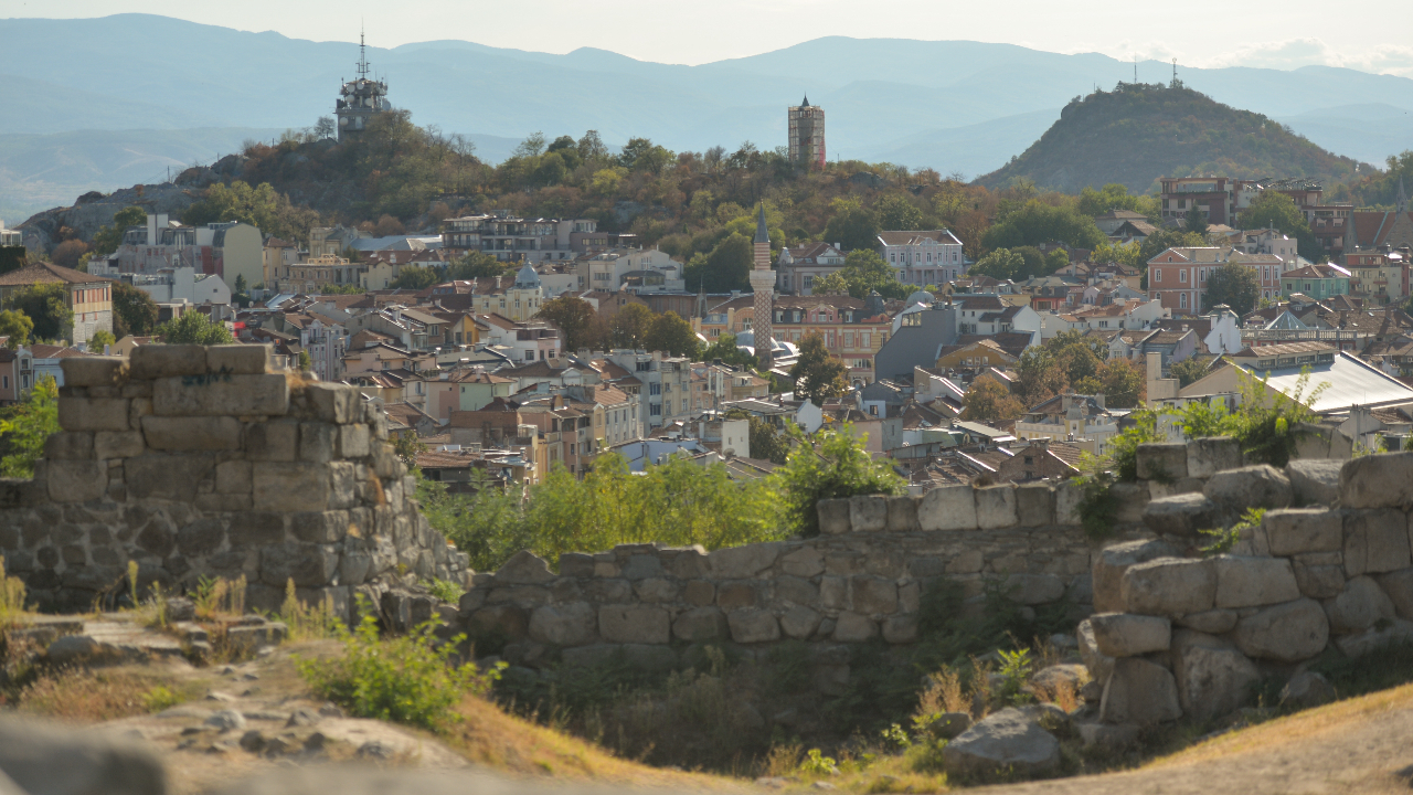 A view of Plovdiv in Bulgaria
