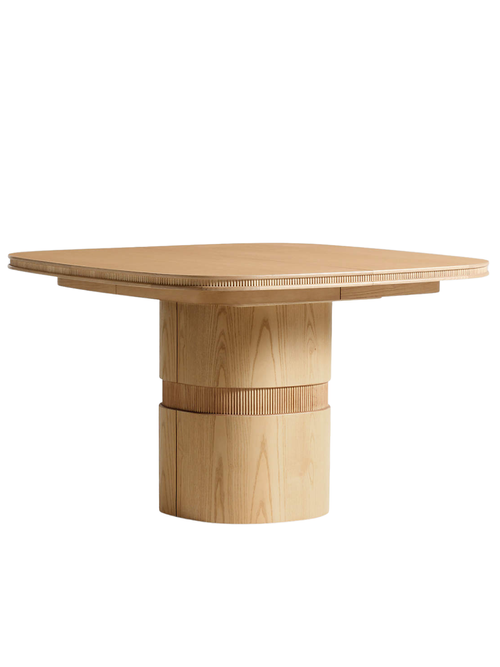 Roseau 48"-70" Natural Wood Extendable Dining Table