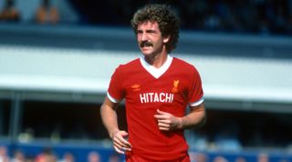Graeme Souness in action for Liverpool.