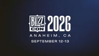 The BlizzCon 2026 logo in white text on a dark blue background, with the location Anaheim, CA and the dates September 12-13 displayed below it.
