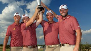 Ripper GC celebrate with the Team Championship trophy